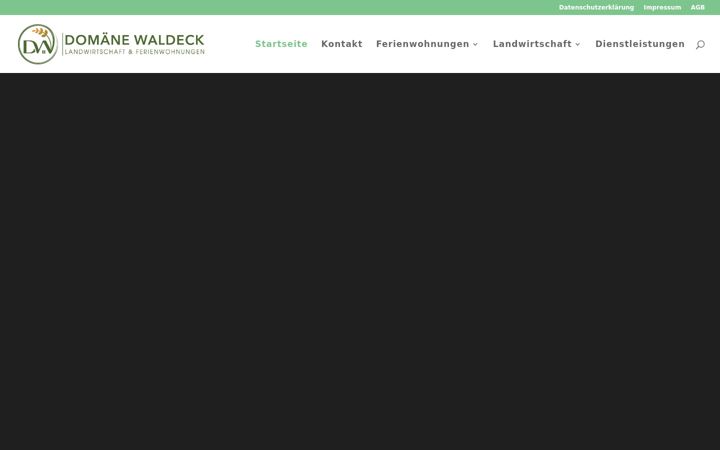 Screenshot of domaene-waldeck.de