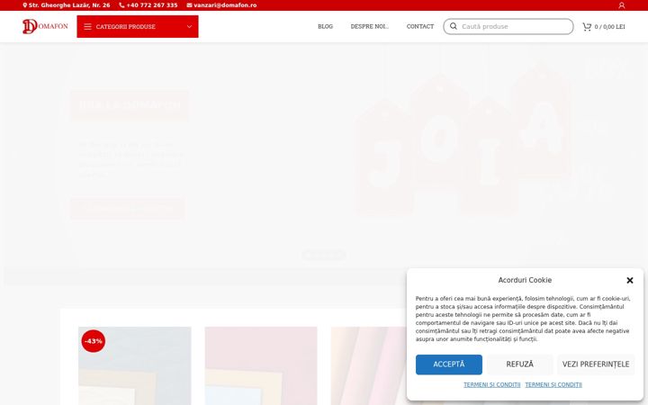 Screenshot of domafon.ro