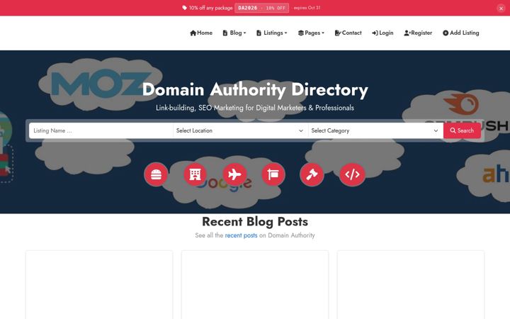 Screenshot of domain-authority.com