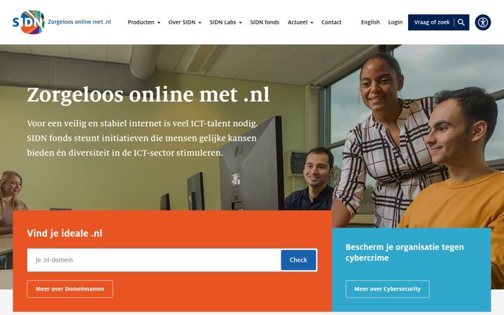 Screenshot of domain-registry.nl