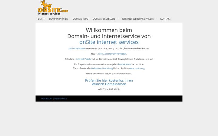 Screenshot di domain-reservieren.de