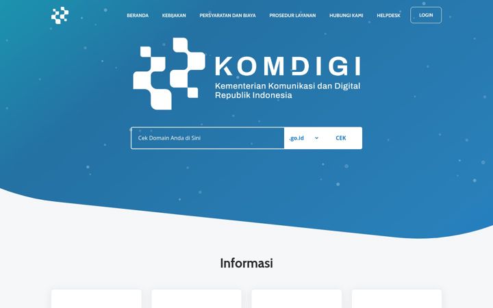 Screenshot von domain.go.id