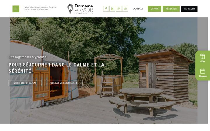Screenshot of domaine-arvor.com
