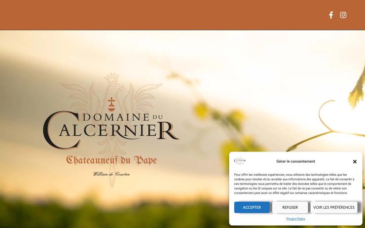 Screenshot von domaine-calcernier.fr