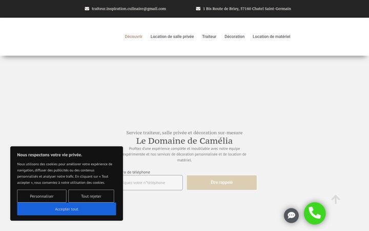 Screenshot von domaine-camelia.fr