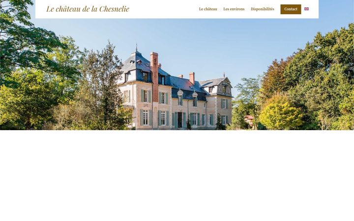 Screenshot of domaine-chesnelie.com