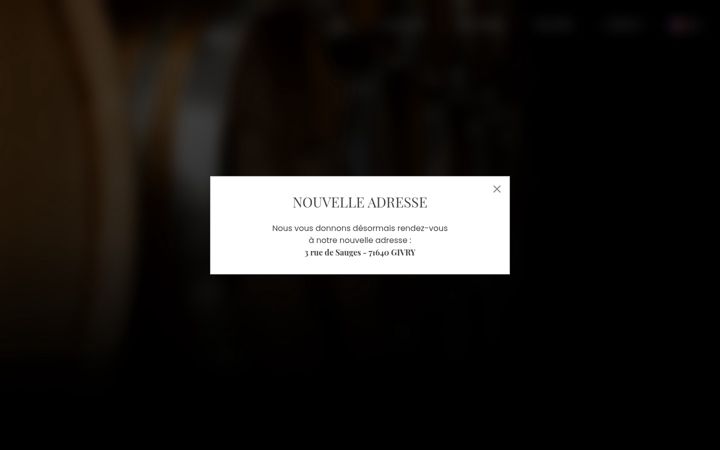 Screenshot of domaine-chofflet.com