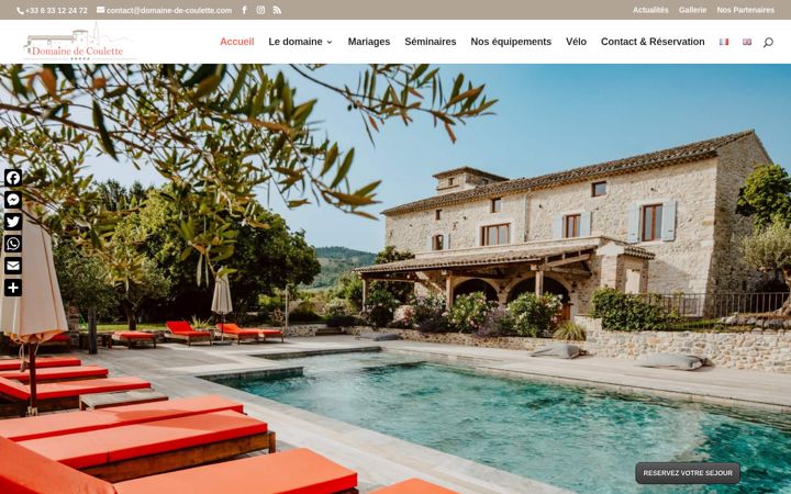 Screenshot του domaine-de-coulette.com