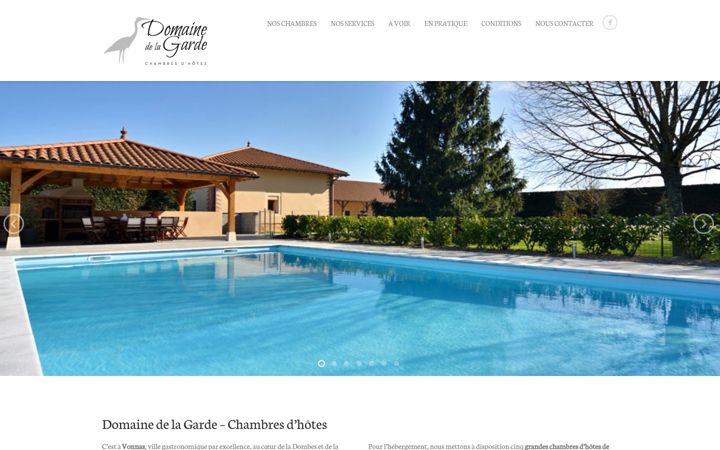 Екранна снимка на domaine-de-la-garde.fr