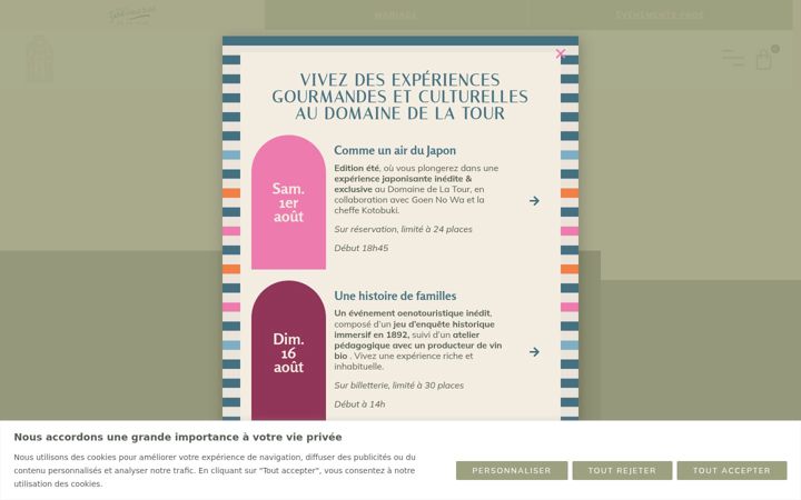 Екранна снимка на domaine-de-la-tour-montpellier.fr