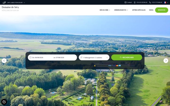 Screenshot of domaine-de-sery.com
