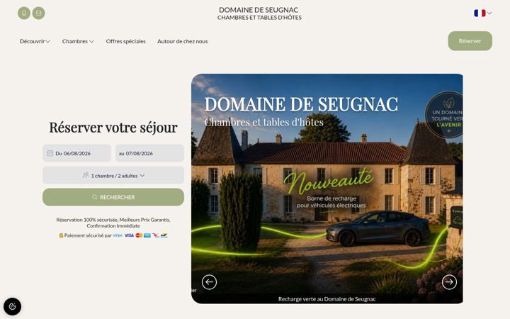 Screenshot of domaine-de-seugnac.com