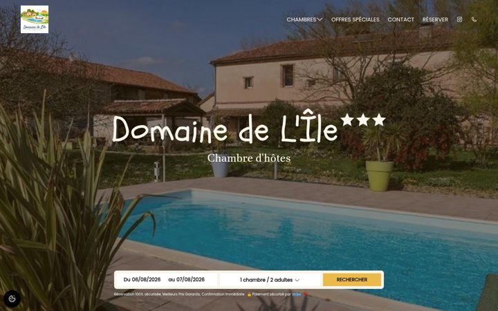 Screenshot von domaine-delile.fr