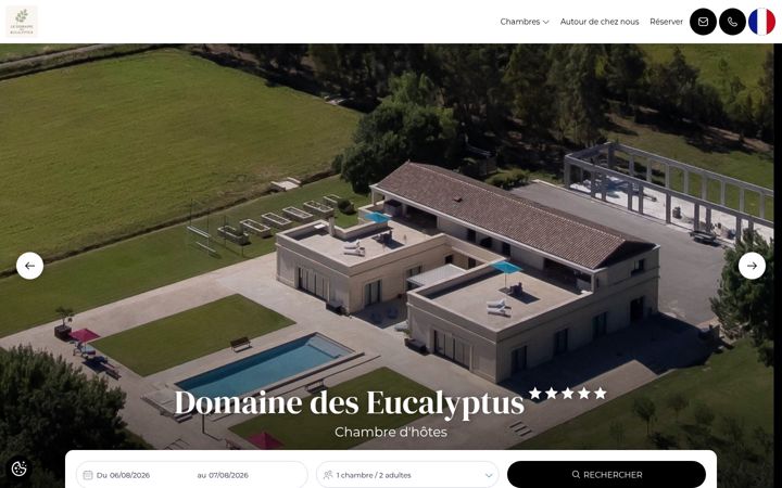 Screenshot von domaine-des-eucalyptus.fr