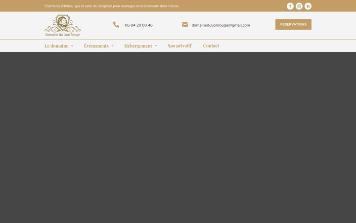 Screenshot of domaine-du-lion-rouge.com