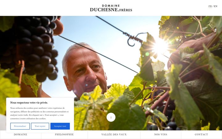Screenshot von domaine-duchesne-freres.fr