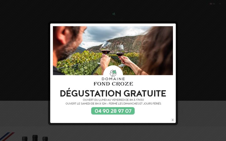 Screenshot von domaine-fondcroze.fr