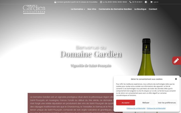 Screenshot of domaine-gardien.fr