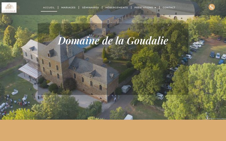 Screenshot of domaine-goudalie.fr