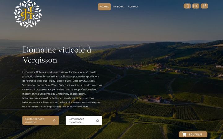 Screenshot von domaine-hotea.fr