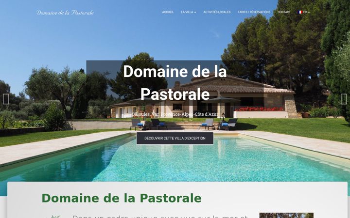 Screenshot von domaine-la-pastorale.fr