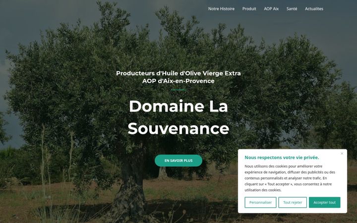 Screenshot of domaine-la-souvenance.com