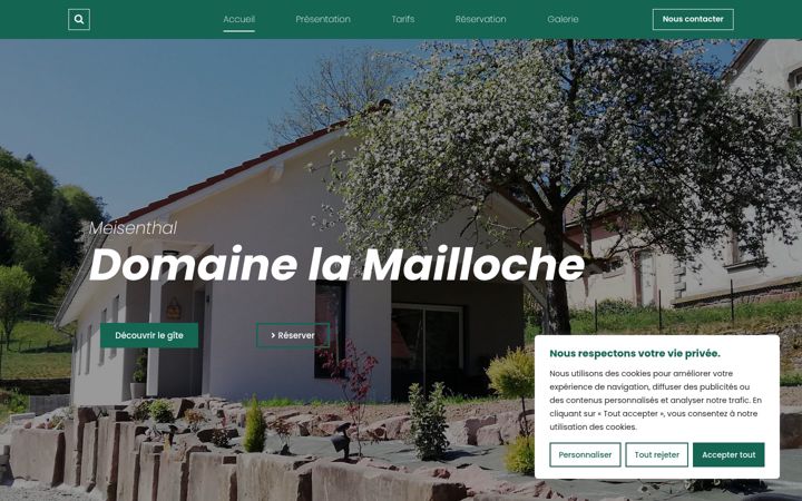 Screenshot of domaine-lamailloche.fr