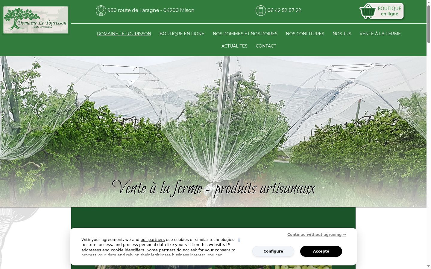 Screenshot tal-banner tal-kunsens muri qabel kwalunkwe interazzjoni