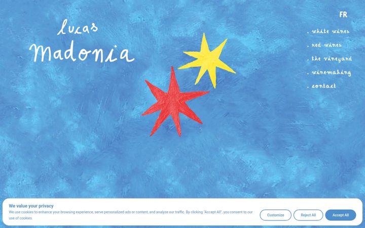 Screenshot of domaine-lucas-madonia.fr