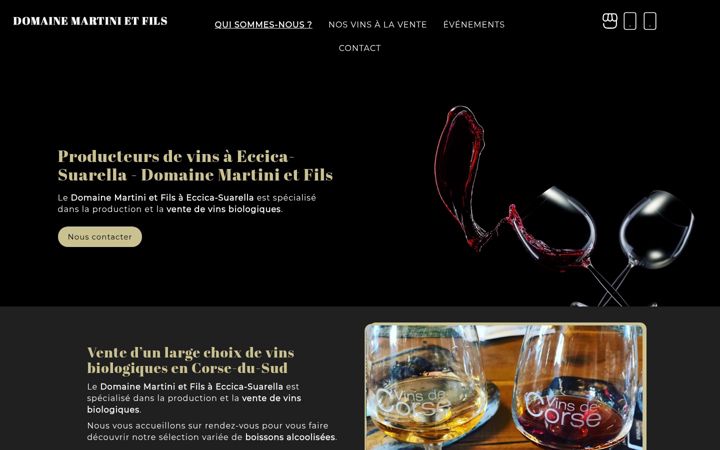 Ekrānuzņēmums no domaine-martini.fr