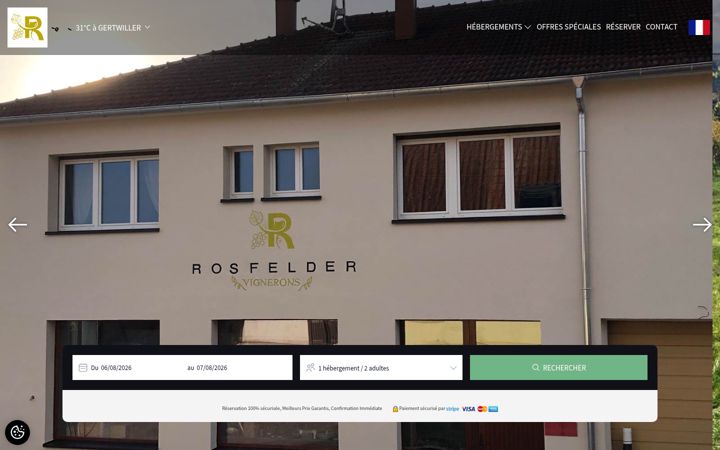 Screenshot of domaine-rosfelder.fr