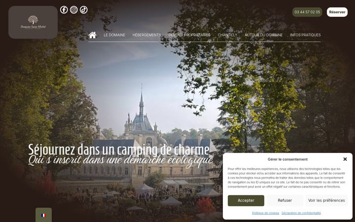 Screenshot of domaine-saint-michel.com