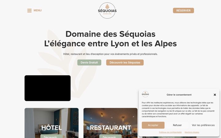 Screenshot von domaine-sequoias.fr