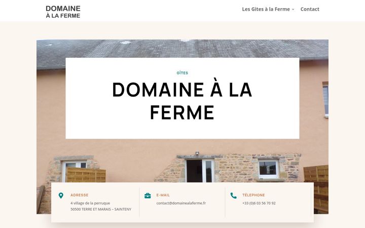 Screenshot of domainealaferme.fr