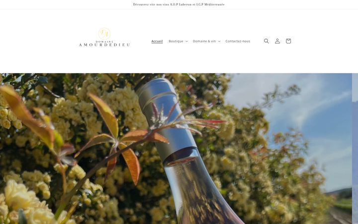 Screenshot von domaineamourdedieu.fr