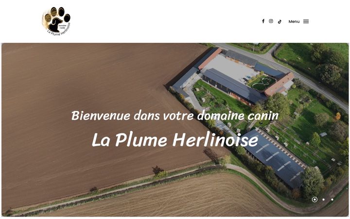 Screenshot von domainecanin-laplumeherlinoise.fr