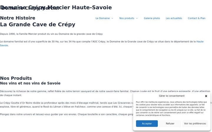 Ekraanipilt saidist domainecrepymercier.fr