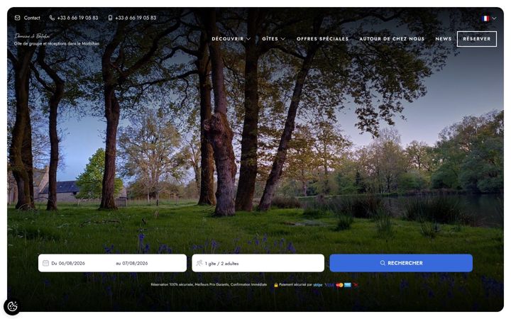 Screenshot of domainedebobehec.com