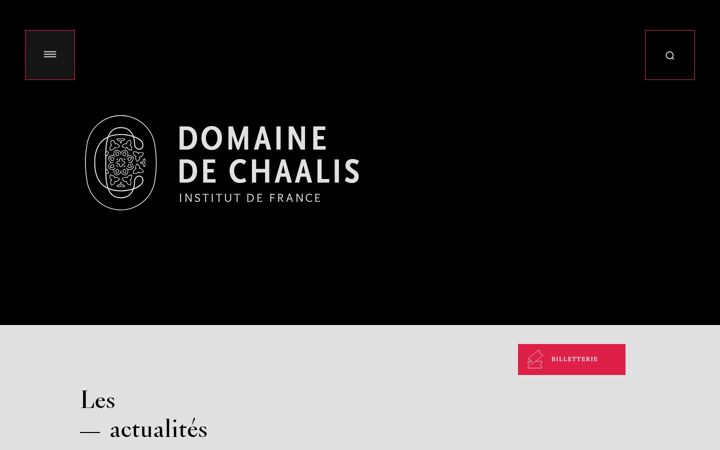 Screenshot του domainedechaalis.fr