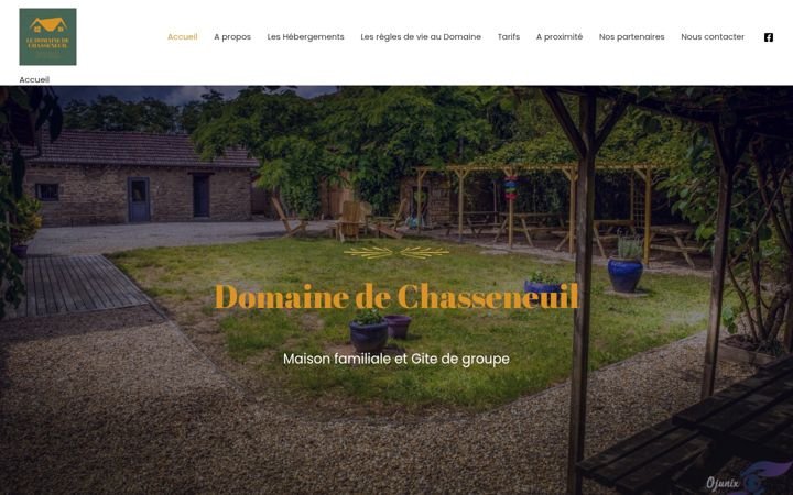 Screenshot του domainedechasseneuil.fr