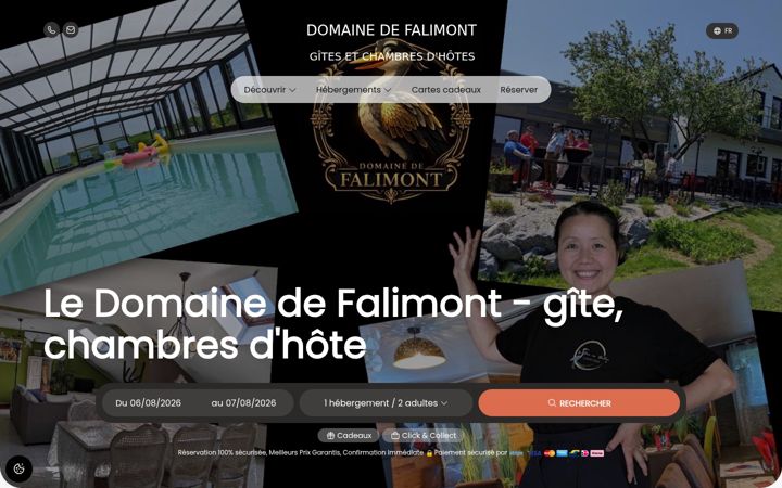 Screenshot of domainedefalimont.be