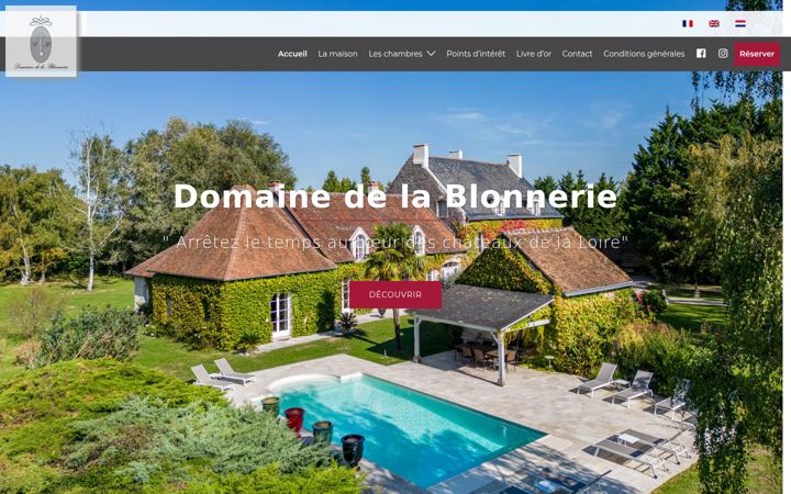 Screenshot του domainedelablonnerie.fr