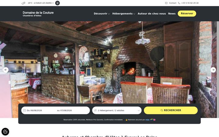 Screenshot of domainedelacouture.com