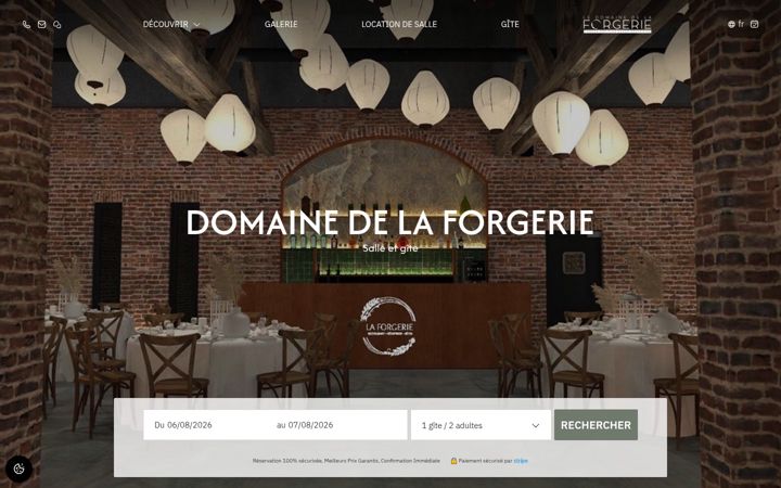 Screenshot of domainedelaforgerie.com