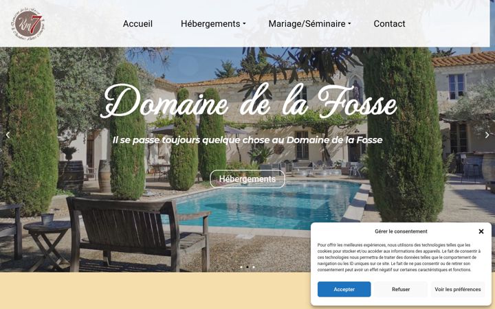 Screenshot of domainedelafosse.com