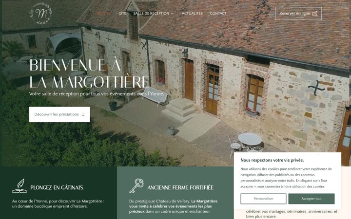 Zrzut ekranu domainedelamargottiere.fr