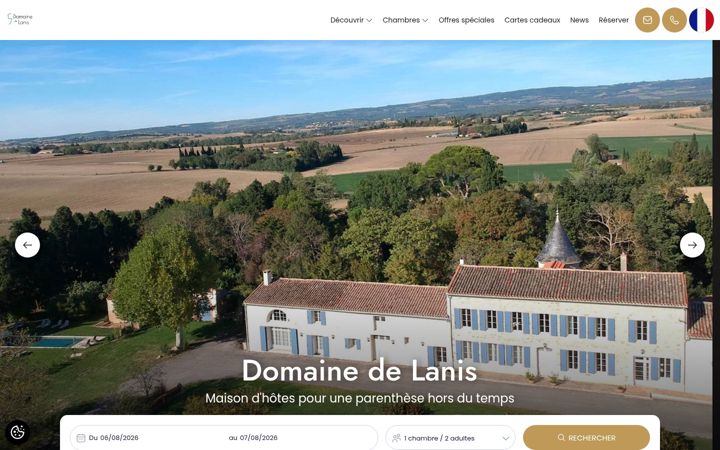 Zrzut ekranu domainedelanis.fr