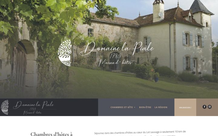 Screenshot of domainedelapiale.com