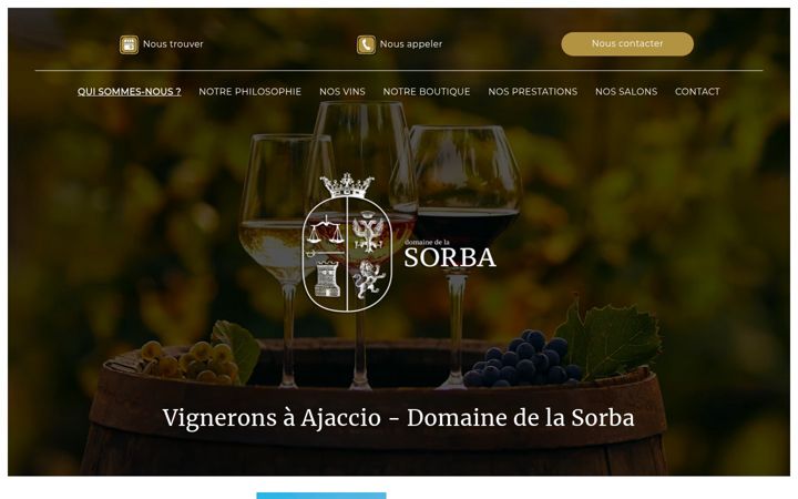 Zrzut ekranu domainedelasorba.fr