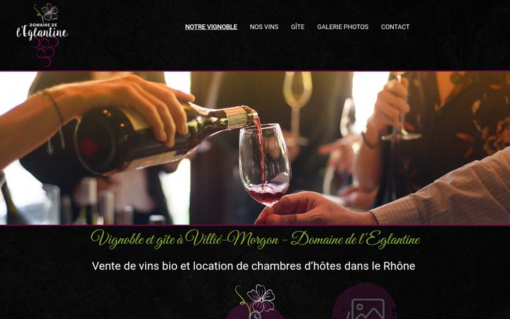 Screenshot of domainedeleglantine.com